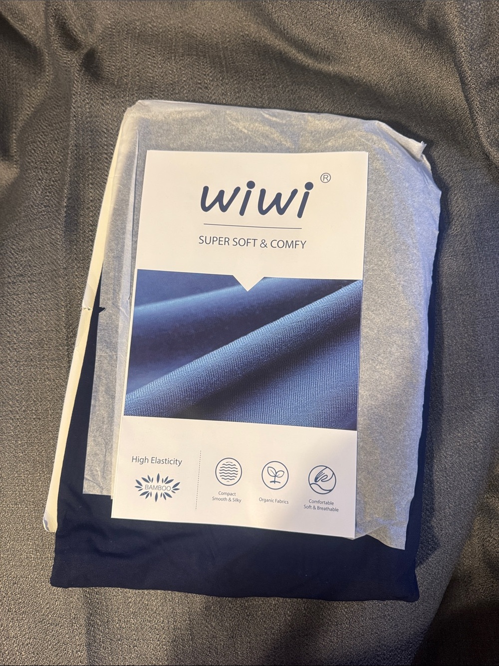 wiwi Navy Wide-Leg Pants — Super Soft & Comfy